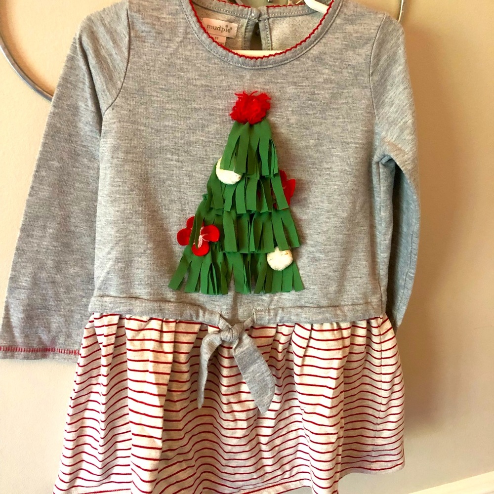 Mud pie Christmas Tree Dress Size 5t